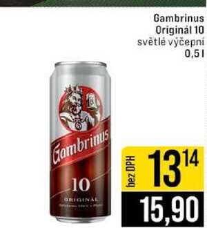 Gambrinus Original 10 světlé výčepní 0,5l