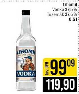 Lihomil Vodka 37,5% Tuzemȧk 37,5% 0,5l