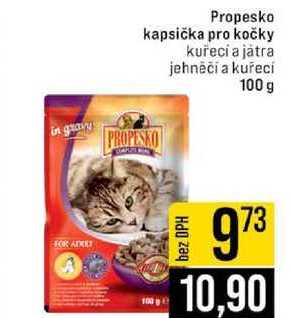 Propesko kapsička pro kočky kuřecí a játra jehněčí a kuřecí 100 g