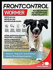 FRONTCONTROL Wormer tablety pro psy (10 kg)