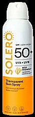SOLERO Transparentní sprej na opalování SPF50+