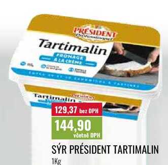 SÝR PRÉSIDENT TARTIMALIN 1Kg