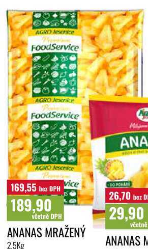 ANANAS MRAŽENÝ 2,5Kg 