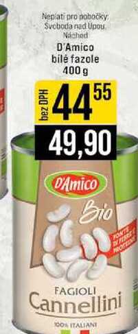 D'Amico bilé fazole 400g 