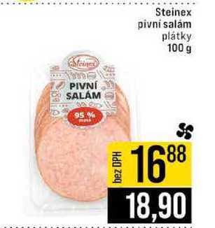 Steinex pivní salám plátky 100 g