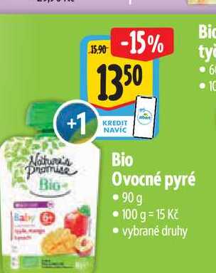 Bio Ovocné pyré 90 g