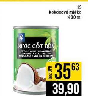 HS kokosové mléko 400 ml