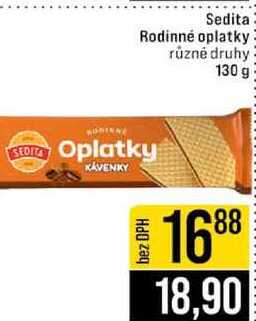 Sedita Rodinné oplatky různé druhy 130 g