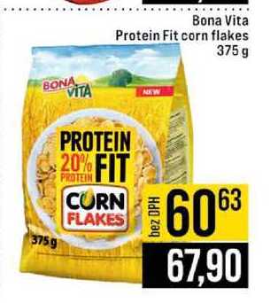 Bona Vita Protein Fit corn flakes 375 g