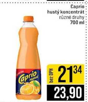 Caprio hustý koncentrát různé druhy 700 ml 