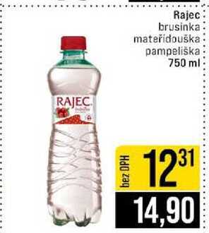 Rajec brusinka mateřídouška pampeliška 750 ml