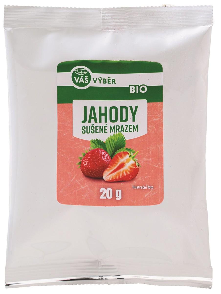 VÁŠ VÝBĚR BIO Jahody sušené mrazem, 20 g
