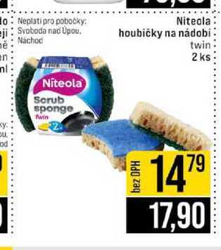 Niteola houbičky na nádobí twin 2 ks 
