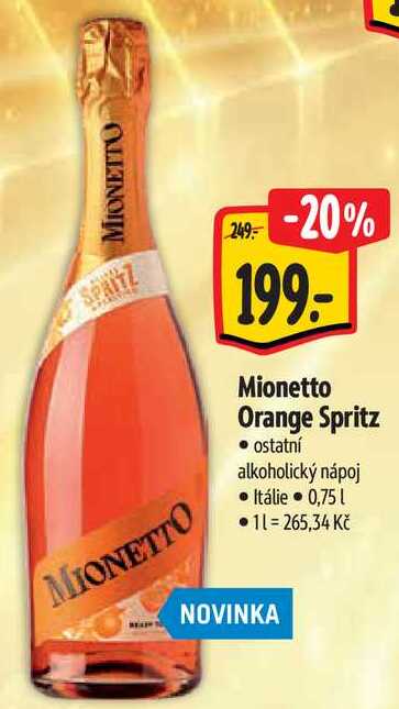 Mionetto Orange Spritz, 0,75 l
