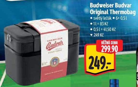 Budvar Budweiser Budvar Original Thermobag, 6x 0,5 l