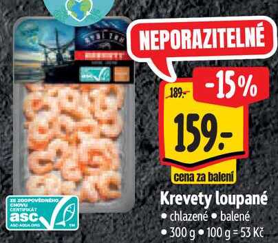 Krevety loupané, 300 g