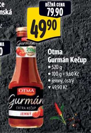 Otma Gurmán Kečup, 520 g
