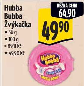Hubba Bubba Žvýkačka, 56 g