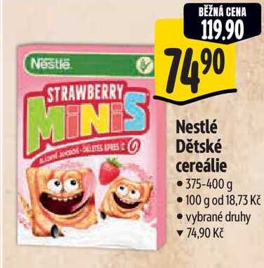 Nestlé Dětské cereálie, 375-400 g