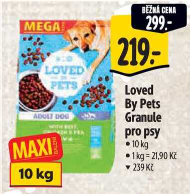 Loved By Pets Granule pro psy, 10 kg