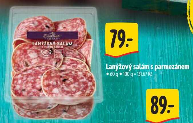 Lanýžový salám s parmezánem, 60 g