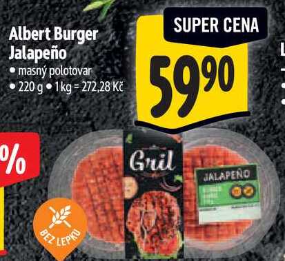 Albert Burger Jalapeño, 220 g 