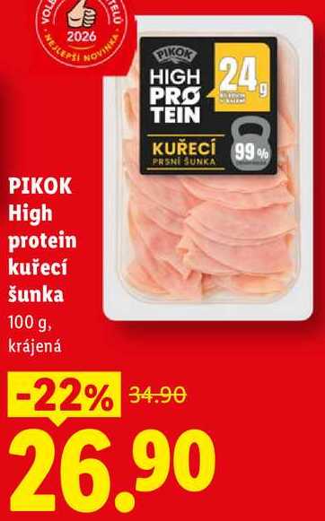 PIKOK High protein kuřecí šunka, 100 g
