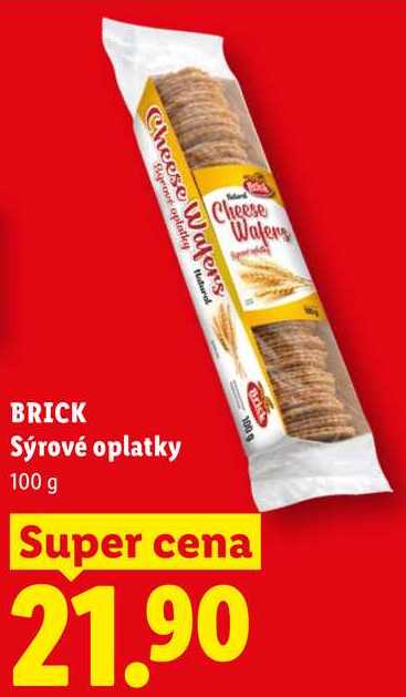 BRICK Sýrové oplatky, 100 g