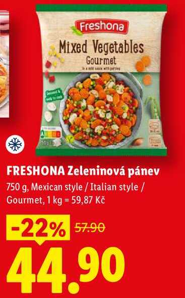 FRESHONA Zeleninová pánev, 750 g