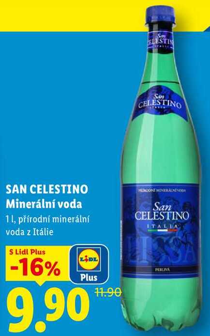 SAN CELESTINO Minerální voda, 1 l