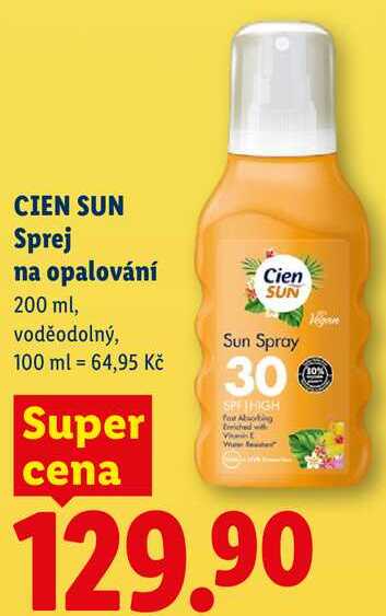 CIEN SUN Sprej na opalování, 200 ml