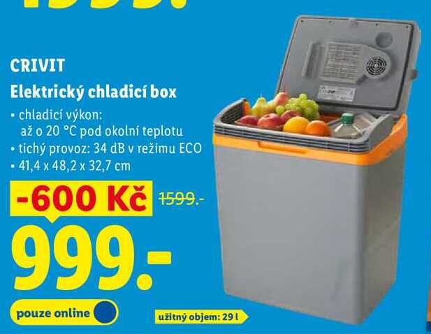 CRIVIT Elektrický chladicí box