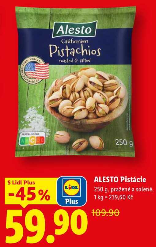 ALESTO Pistácie, 250 g