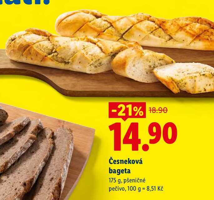 Česneková bageta, 175 g