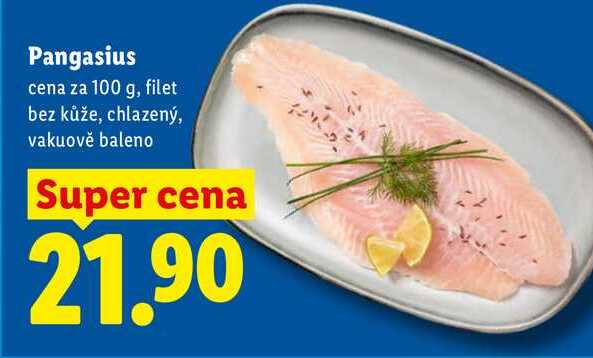 Pangasius, cena za 100 g