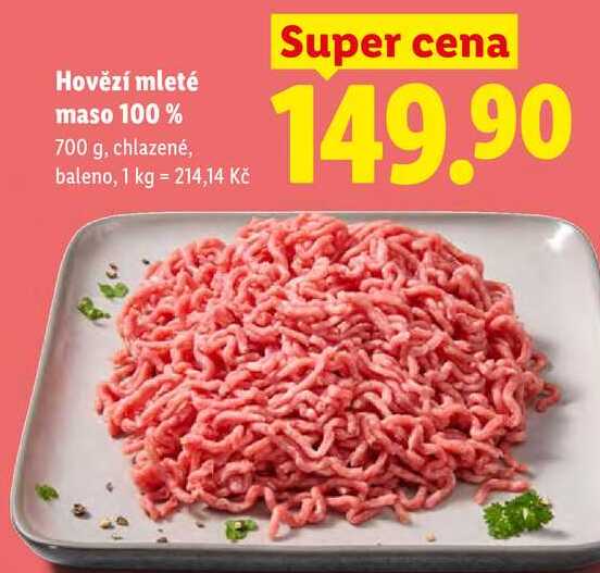 Hovězí mleté maso 100%, 700 g
