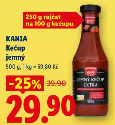 KANIA Kečup jemný, 500 g
