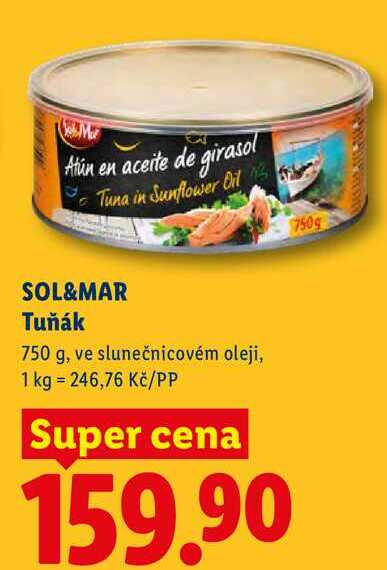 SOL&MAR Tuňák, 750 g