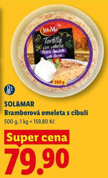 SOL&MAR Bramborová omeleta s cibulí, 500 g