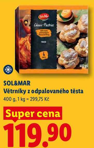 SOL&MAR Větrníky z odpalovaného těsta, 400 g
