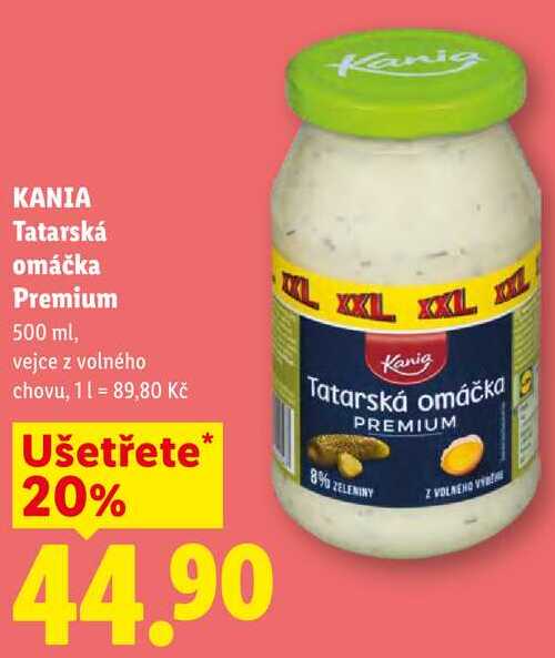 KANIA Tatarská omáčka Premium, 500 ml
