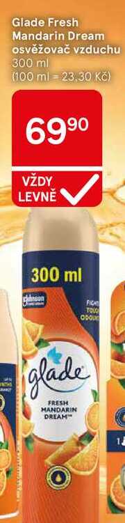 Glade Fresh Mandarin Dream osvěžovač vzduchu, 300 ml