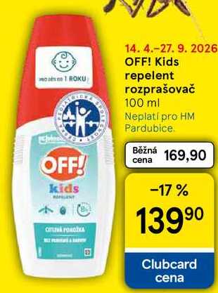 OFF! Kids repelent rozprašovač, 100 ml  