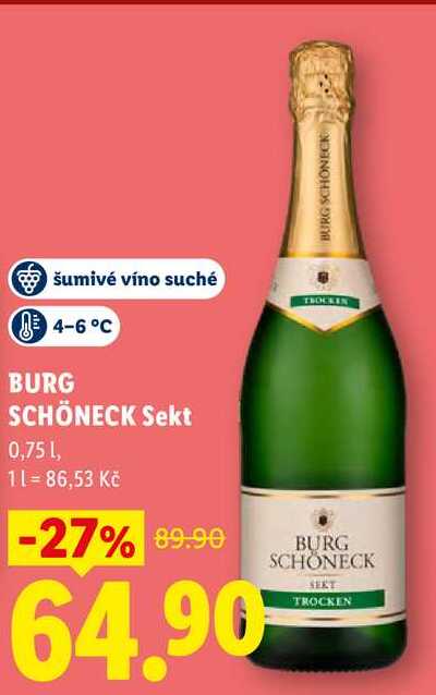 BURG SCHÖNECK Sekt, 0,75 l