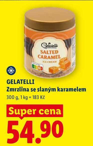 GELATELLI Zmrzlina se slaným karamelem, 300 g