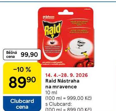 Raid Nástraha na mravence, 10 ml  