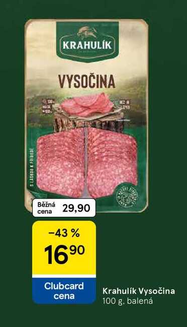 Krahulík Vysočina, 100 g. balená