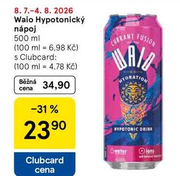 Waio Hypotonický nápoj, 500 ml