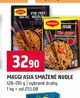 MAGGI ASIA SMAŽENÉ NUDLE 128-130 g vybrané druhy