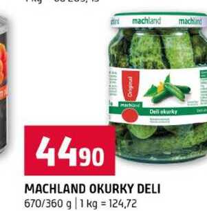 MACHLAND OKURKY DELI 670/360 g 